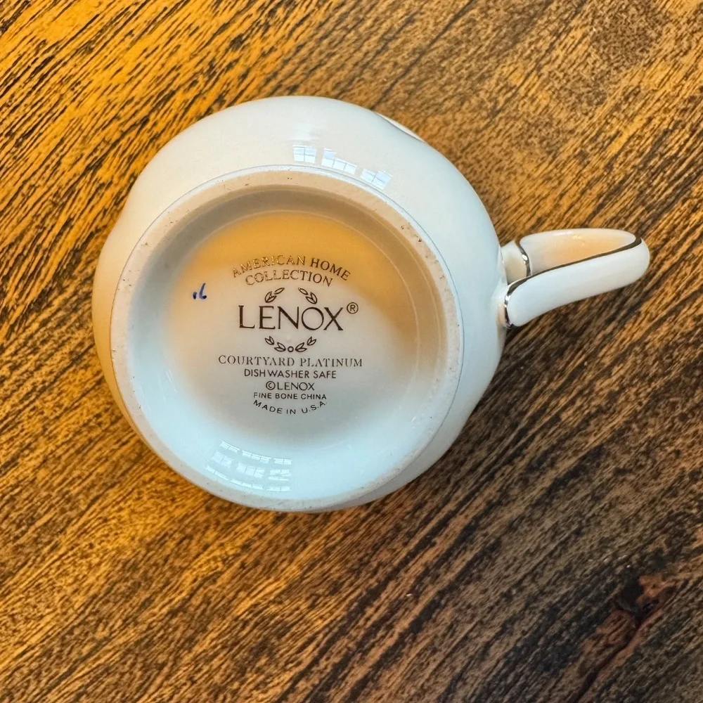 Lenox COURTYARD PLATINUM 4, 5 Piece Place Settings + Two Bowls - No Box